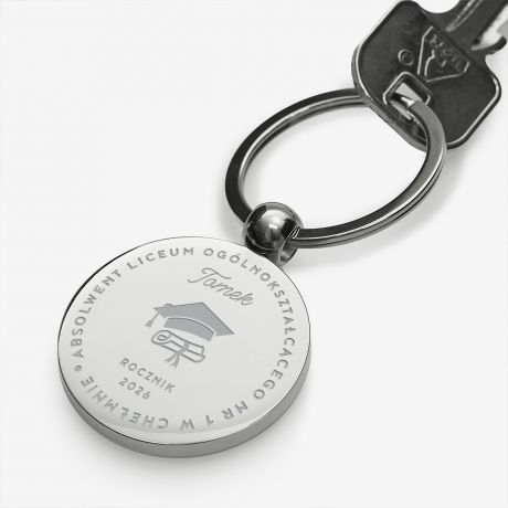 Grawerowany brelok dla maturzysty ROCZNIK brelok z grawerem prezent dla maturzysty prezent dla ucznia