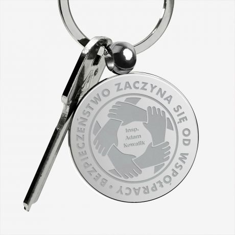 Grawerowany brelok UPOMINEK DLA BHP-OWCA