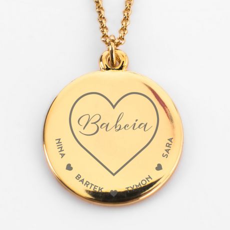Grawerowany naszyjnik DLA BABCI