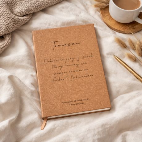 Grawerowany notes w podzi�kowaniu