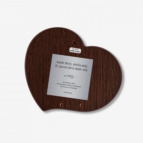 Grawerowany obrazek ANIO� STRӯ prezent na chrzest pami�tka chrztu prezent na chrzciny srebrny obrazek