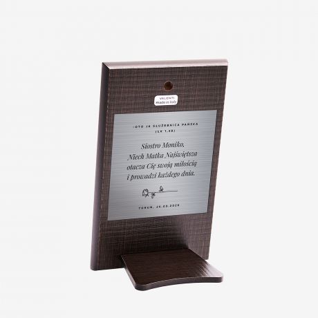 Obrazek na chrzest z Anio�em Str�em TW�J TEKST obrazek anio� str� obrazek srebrny obrazek z grawerem