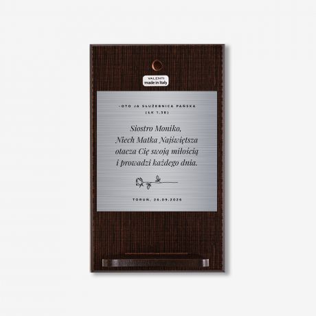 Obrazek na chrzest z Anio�em Str�em TW�J TEKST obrazek anio� str� obrazek srebrny obrazek z grawerem