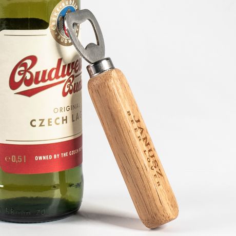 Drewniany otwieracz do piwa BEER LOVER prezent dla chopaka