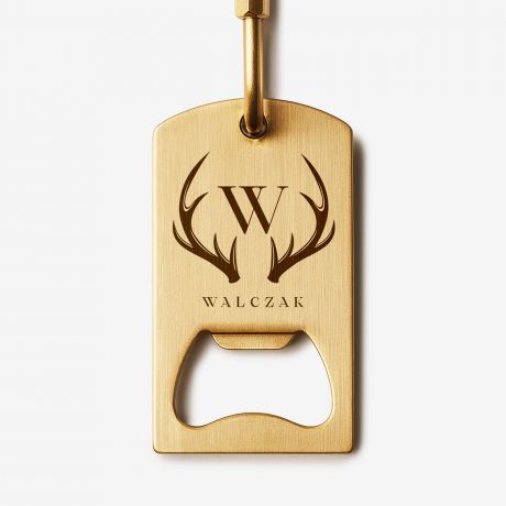 Grawerowany otwieracz do piwa DLA MY�LIWEGO prezent dla my�liwego otwieracz do piwa z grawerem