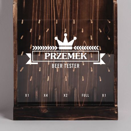 Grawerowany otwieracz do piwa z pojemnikiem BEER TESTER