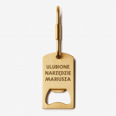 Grawerowany otwieracz ULUBIONE NARZ�DZIE upominek dla m�czyzny