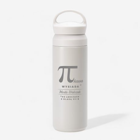 Grawerowany termos DLA NAUCZYCIELKI MATEMATYKI termos dla nauczyciela prezent dla matematyczki