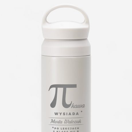 Grawerowany termos DLA NAUCZYCIELKI MATEMATYKI termos dla nauczyciela prezent dla matematyczki