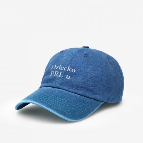 Haftowana czapka z daszkiem DZIECKO PRL-U niebieska 