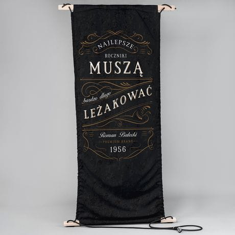 Hamak personalizowany DLA AMATORW WHISKY prezent na urodziny