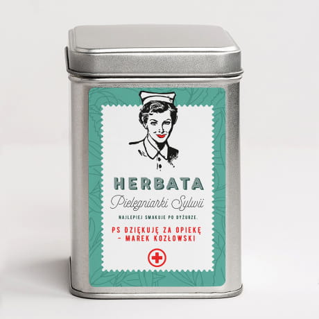 Herbata personalizowana PREZENT DLA PIELGNIARKI