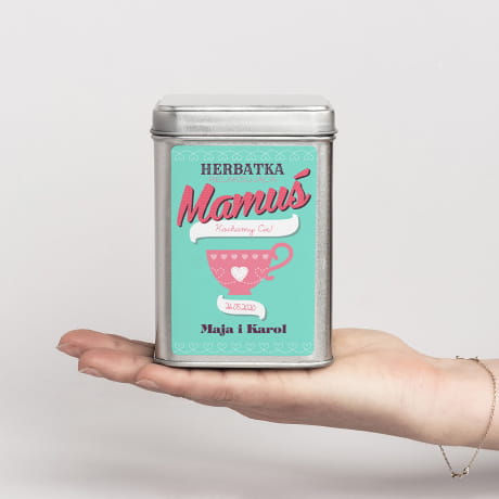 Herbata personalizowana w puszce PREZENT NA DZIE MAMY