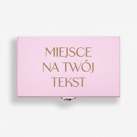 Herbata w rowej skrzynce z grawerem TWJ TEKST