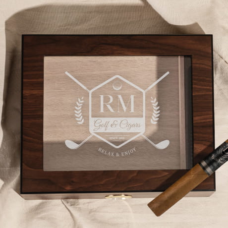 Humidor cedrowy URODZINOWY PREZENT DLA GOLFISTY
