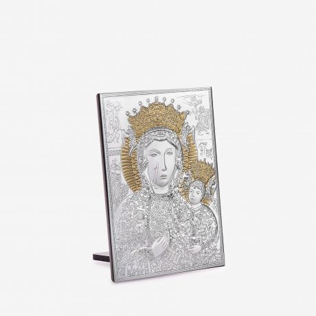 Obrazek srebrny MATKA BOSKA CZ�STOCHOWSKA z grawerem