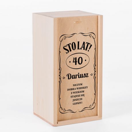 Jack Daniel's na URODZINY w personalizowanej skrzynce