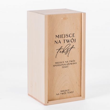 Whiskey na urodziny w personalizowanej skrzynce TWJ TEKST