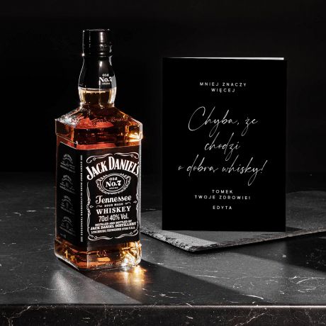 Zestaw prezentowy Jack Daniel's + kartka PREZENT DLA MINIMALISTY