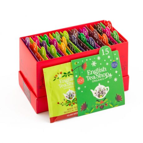 Kalendarz adwentowy HERBATY English Tea Shop kalendarz z herbatami adwentowy kalendarz kalendarz herbaty