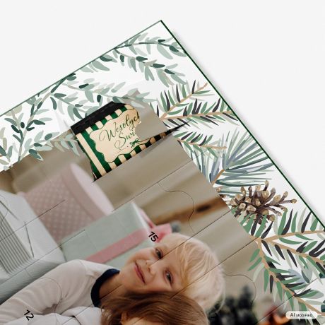 Personalizowany kalendarz adwentowy PREZENT DLA BABCI I DZIADKA