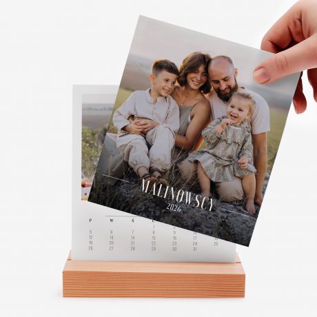  Kalendarz biurkowy ZE ZDJCIAMI prezent na parapetwk