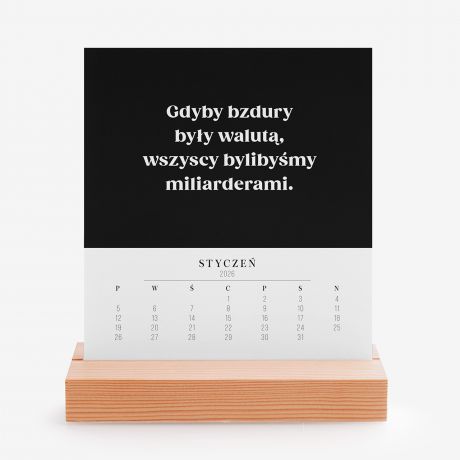 Personalizowany kalendarz biurowy PREZENT DLA KOLEGI Z PRACY prezent dla wsp�pracownika upominek dla kolegi