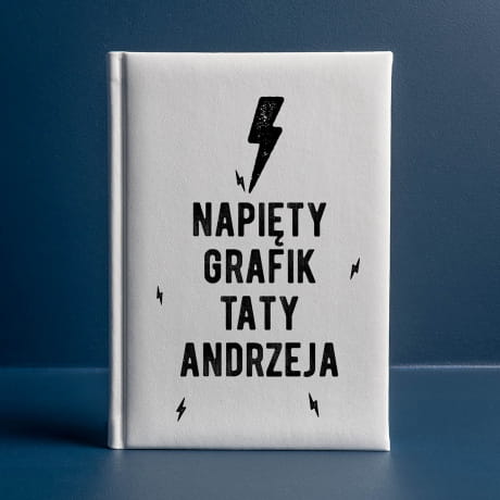 Kalendarz caoroczny NAPITY GRAFIK prezent dla taty kalendarz ksikowy prezent na urodziny taty