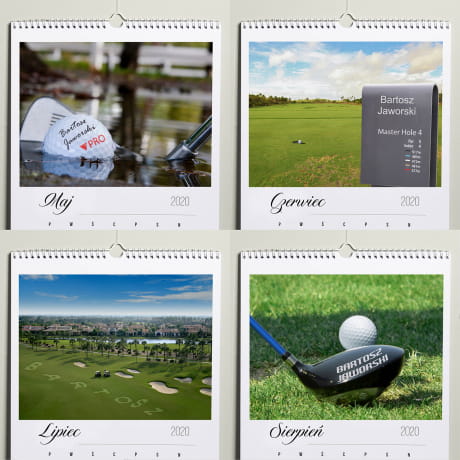 Kalendarz cienny PREZENT DLA GOLFISTY