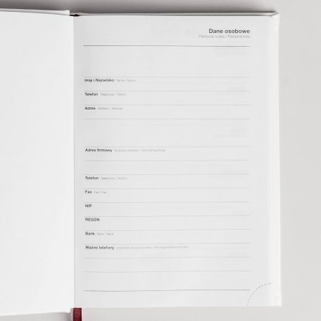 Personalizowany kalendarz ksi��kowy CEL prezent dla kobiety