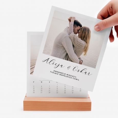 Kalendarz na biurko ze zdjciami PREZENT NA ROCZNIC