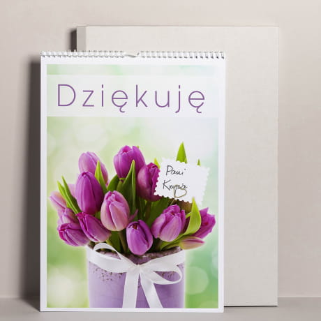 Kalendarz z dedykacj PREZENT NA PODZIKOWANIE