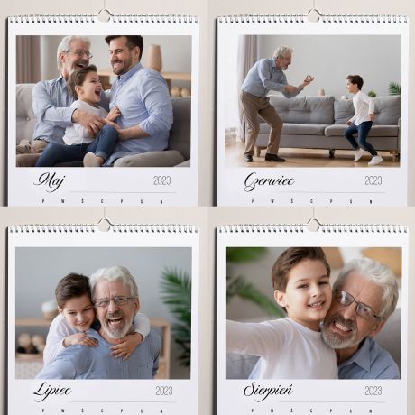 Personalizowany kalendarz NA DZIE DZIADKA prezent dla dziadka kalendarz ze zdjciem upominek na dzie dziadka