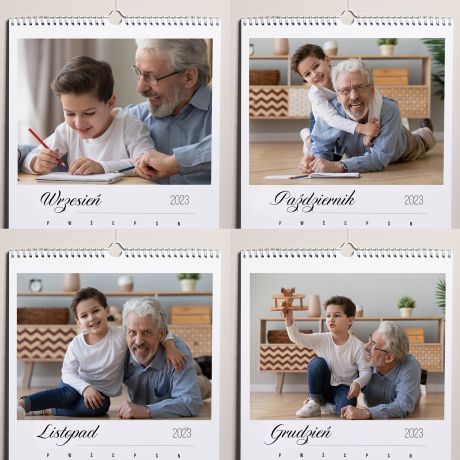 Personalizowany kalendarz NA DZIE DZIADKA prezent dla dziadka kalendarz ze zdjciem upominek na dzie dziadka