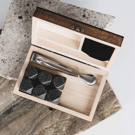 Eleganckie kostki do whisky PREZENT DLA WIELBICIELA WHISKY