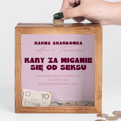 mieszna skarbonka maeska ZA MIGANIE SI OD SEKSU