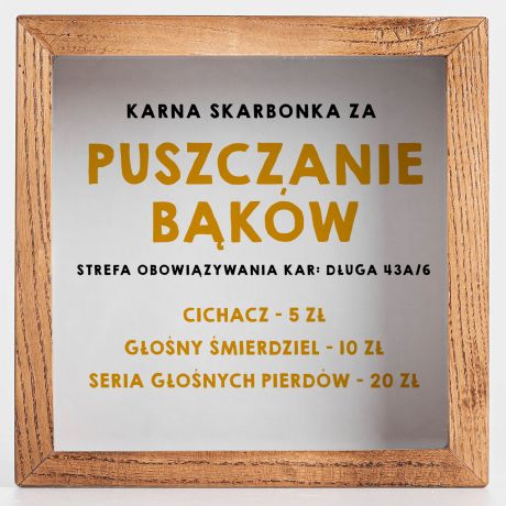 Karna skarbonka ZA PUSZCZANIE BKW