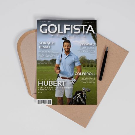 Kartka urodzinowa dla golfisty A4 MAGAZYN GOLFISTA