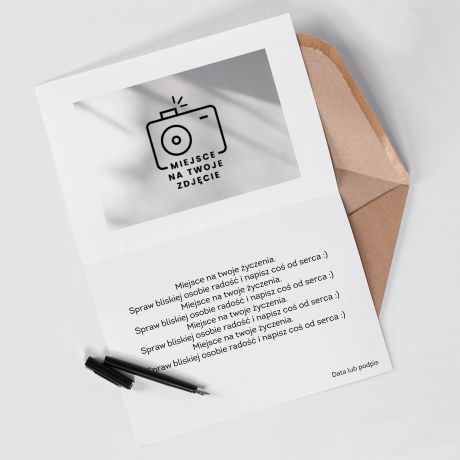 Kartka DLA BABCI ze zdj�ciami - A4 personalizowana kartka dla babci kartka na Dzie� Babci upominek dla babci