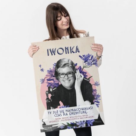 Kartka dla emerytki XXL CZAS NA EMERYTUR�