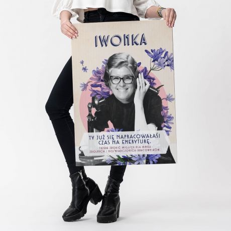 Kartka dla emerytki XXL CZAS NA EMERYTUR�