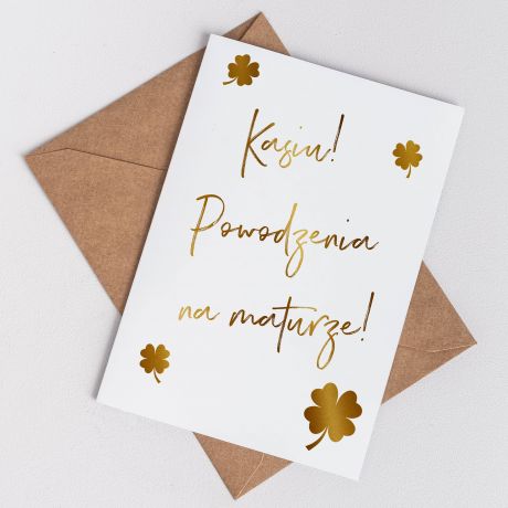 Kartka dla maturzysty POWODZENIA kartka z yczeniami prezent dla maturzysty prezent na zakoczenie szkoy