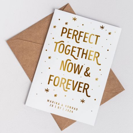 Kartka dla nowoecw PERFECT TOGETHER