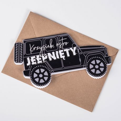 mieszna kartka dla offroadowca OSTRO JEEPNITY