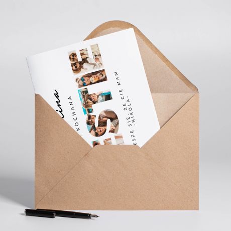 Personalizowana kartka dla przyjaciki BESTIE