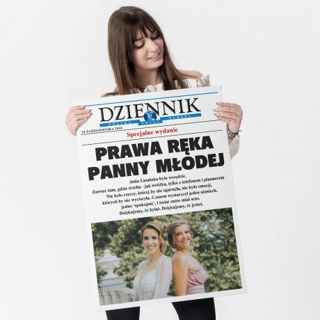 Du�a kartka dla �wiadkowej ze zdj�ciem DZIENNIK - XXL