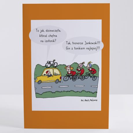 Kartka dla trenera kolarstwa IZOTONIK