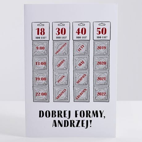 Kartka urodzinowa DOBRA FORMA