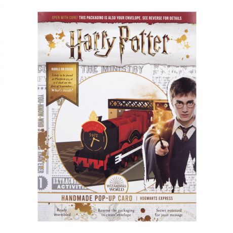 Wyskakujca kartka dla fana Harry'ego Pottera HOGWARTS EXPRESS