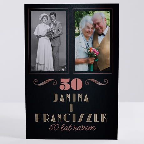 Kartka na 50 rocznicę ślubu ZŁOTE GODY
